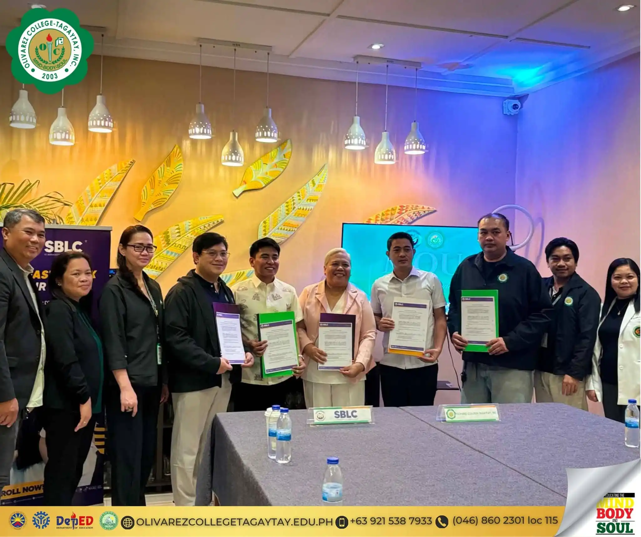Academic Partnership with St. Bernadette Lourdes College